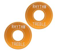 Beaupretty 2pcs Gold Metal Guitar Toggle Switch Rings Rhythm Treble Washer Plates for Electric Guitar Easy Install Support Rings for Stable Tone and Smooth Switching in Studio and Live