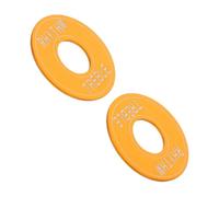 Beaupretty 2pcs Gold Rhythm Treble Washer Plate for Electric Guitar Toggle Switch Durable Metal Construction Easy Installation for Enhanced Performance Settings