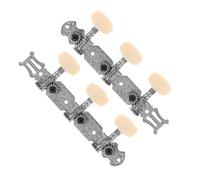 Beaupretty 2pcs Guitar Tuning Pegs with Resin Handle Metal Alignment Classical Guitar String Tuners for Left and Right-handed Players Accessories with Random Color Random Color