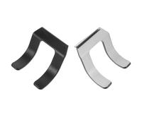 Beaupretty 2pcs Hair Dryer Holder Self Adhesive Wall Mount Organizer for Hair Care Tools Compact and Minimalist Design for Efficient Bathroom Storage Dual Fork Structure for Reliable Support