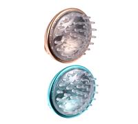 Beaupretty 2Pcs Hair Scalp Shampoo Brush Massager with Soft Silicone Tips for Deep Cleaning Exfoliating and Relaxing Scalp Care Suitable for Bath and Hair
