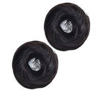 Beaupretty 2Pcs Hairpiece Bun Scrunchies Maker Synthetic Hair Extensions for Messy Buns Ponytails Easy to Use Elegant Design for Parties Daily Wear Natural Color