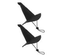 Beaupretty 2pcs Halloween Pet Hats Black Pointed Witch Hat for Dogs and Cats Medium Size Elastic Adjustable Headwear for Halloween Party Costume