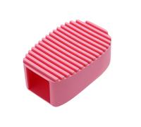 Beaupretty 2pcs Handheld Mini Silicone Washing Color Scrubbing Brush for Clothes Tiles Shoes Multipurpose Stain Remover with Soft Non Damaging Bristles Blue Pink