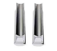 Beaupretty 2pcs Hard Chrome Plated Guitar Slides Stainless Steel Finger Slide for Enhanced Sustain and Tone for Acoustic and Electric Guitarists
