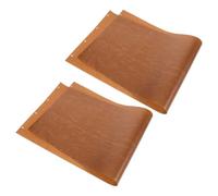 Beaupretty 2pcs Heat-Resistant Pizza Peel Cloth Non-Stick Baking Mat with Sliding Design for Easy Replacement Brown High-Temperature Transfer Cloth for Homemade Baking