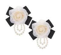 Beaupretty 2pcs Imitated Silk Flower Brooch Flower Accessories Brooch for Women Dresses Fashion Lapel Pins