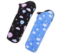 Beaupretty 2pcs Insulated Bottle Warmers Multi Functional Storage Bags for Nursing for Outdoor Activities Keeps Milk Warm for Hours Blue and White
