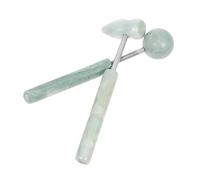 Beaupretty 2Pcs Jade Massager Portable Face Hand Massage Tools Professional Muscle Relaxation Hammer Durable Promotes Blood Flow for Home Use