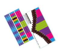 Beaupretty 2pcs Kalimba Note Stickers for Keys Thumb Piano Lightweight Install Instrument Note Decals Portable Scale Stickers for Learning Chords and Improving Accuracy