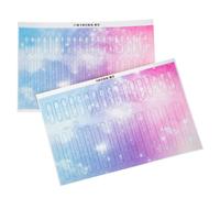Beaupretty 2Pcs Kalimba Thumb Piano Note Stickers Beginner Musical Scale Labels Easy Install Clear for Learning and Key Recognition