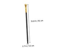 Beaupretty 2pcs King Cosplay Scepters for Stage Performance Section Screw Off Plastic Magical Props Gold Egyptian Cosplay Supplies for Halloween Birthday Theatrical Events