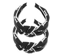 Beaupretty 2pcs Knotted Headbands for Women Cute Hair Bands for Washing Wide Band Design to Prevent Versatile Hair Accessories Adorable Bow