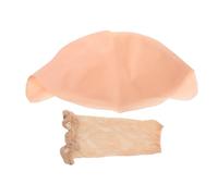 Beaupretty 2pcs Latex Bald Caps Thick Scalp with Mesh Wig Caps for Adults Unisex Cosplay Makeup Bald Head Cover Hair Accessories for Theatrical Performance