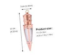 Beaupretty 2pcs Lip Gloss Empty Tubes Portable Radish-Shaped Lip Tint Containers in Golden and Rose Gold Lightweight Makeup Dispensers Gloss and Dye Liquid Storage Travel-Friendly