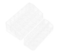 Beaupretty 2pcs Lipstick Storage Box Organizer Makeup Lipstick Stand Holder for Desktop Makeup Organiser Storage Case