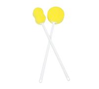 Beaupretty 2pcs Long Handle Bath Brush Sponge Balls for Back Washing Shower Cleaning Bath Scrubber Tool for Body Use