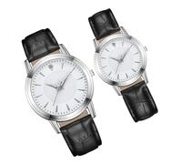 Beaupretty 2pcs Luminous Lovers Watch Fashion Couple Wristwatch Tone for Men Women Night Light Watch