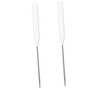 Beaupretty 2pcs Makeup Tools Cosmetic Mixing Rods for Foundation Nail Art Color Blending Durable Stirring Sticks for Professional and Home Use