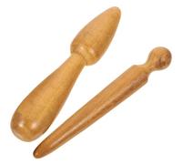 Beaupretty 2pcs Massage Wooden Tools Handheld Foot Massager for Acupressure Relief Practical Wood Massager for Muscle Pain Relief for Home Use