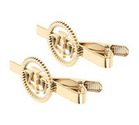 Beaupretty 2pcs Men’s Stainless Steel Tie Clips Libra Scale Design Gold Necktie Bar Clips Business Formal Tie Pins for Lawyers Judges