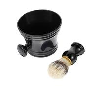 Beaupretty 2pcs Men Shaving Kit with Soap Bowl and Soft Brush for All Beard Types Retro Style Shaving Soap Bowl Set for Comfortable Wet Shave and Skin Exfoliation Portable Grooming Tool for