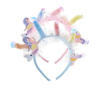 Beaupretty 2pcs Mermaid Headbands for Cute Sequin Hair Bands with Elegant Bow Knot Birthday Tiara Hair Accessories for Parties and Outdoor Use