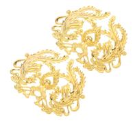 Beaupretty 2pcs Metal Charm Pendants for Hairpin Headwear Decoration Vintage Earring Connector Links for Wedding Flowers Accessories and DIY Jewelry Making
