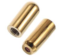 Beaupretty 2pcs Metal End Caps for Dowsing Rods Replacement Tips Precision Feng Shui Divination Tool Accessories Easy to Install for Treasure Hunting and Spiritual Use