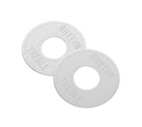 Beaupretty 2pcs Metal Guitar Toggle Switch Washer Plate Durable Rhythm Treble Indicator Rings for Electric Guitar Models Compatibility Secure Fit