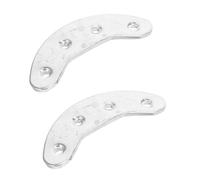 Beaupretty 2pcs Metal Heel Toe Repair Plates Shoe Heel Plate Taps Comfortable Design Stainless Steel Sturdy Protector for Men’s Horse Riding Shoes Long Hours of Use Self-Adhesive Back