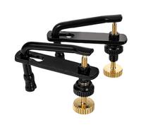 Beaupretty 2Pcs Metal Violin String Fine Tuners for Violins Black Gold Alloy Adjusters for Accurate Tuning and Enhanced Sound Quality for Musicians and Performances