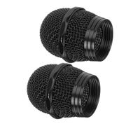 Beaupretty 2pcs Microphone Mesh Grille Replacement Metal Mic Grill with Plosive Splash Protection Stable Fit for Ktv Studio and Professional Audio Use