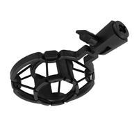 Beaupretty 2pcs Microphone Shock Mount Clip Plastic Anti-vibration Suspension Holder for Condenser Mic Studio Use Portable Lightweight Bracket Stand Attachment