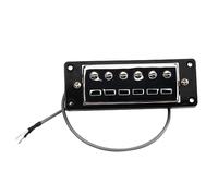 Beaupretty 2pcs Mini Humbucker Pickups Set for Electric Guitar Bridge Neck Replacement Sound Pole Spacing Compatible with Various Electric Guitars