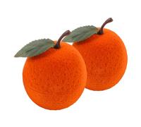 Beaupretty 2pcs Mini Realistic Orange Fruit Jewelry Box for Earrings and Necklace Storage, Small Cute Ring Box 44x44x44mm for Women Girls Wedding Ceremony and Engagement