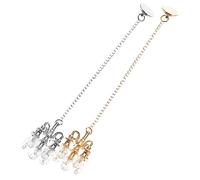 Beaupretty 2Pcs Miniature Chandelier Ceiling Lamp Decor for Dollhouse Room Living Space Miniature Lighting Accessory Gold Silver
