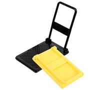 Beaupretty 2pcs Miniature Platform Truck Model Small Dollhouse Cart Decoration Trolley Mini Furniture Ornament for Dollhouse Display and Photography Prop Yellow and Black