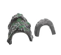 Beaupretty 2pcs Miniature Train Tunnel Model DIY Pretend Cave Plastic Railway Accessories for Scenic Railway Landscape Building and Holiday