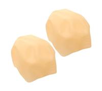 Beaupretty 2pcs Monk's Headgear Bald Cap for Adults Bald Head Wig Cap for Halloween Fancy Dress for Men and Women Accessory for Role Play