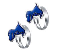 Beaupretty 2Pcs Mood Color Changing Rings for Temperature Sensitive Mood Rings Delicate Multi Function Accessories for Boys and