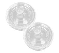 Beaupretty 2pcs Nail Art Crystal Cups Lids Acrylic Containers for Gel Polish Colours and Nails Accessories Glass for Manicures Liquid Cup