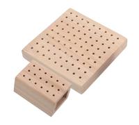 Beaupretty 2pcs Nail Art Tool Storage Drill Bit Organiser Box Square Multi-functional Tool Box for Nail Desk Organizer Storage