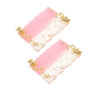 Beaupretty 2pcs Nail Polish Mixing Palette Retro Non-slip Display Board for Gel Nail Art and Makeup Color Mixing Durable Manicure Plate for Professional and Personal Use