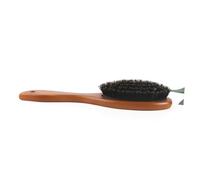 Beaupretty 2pcs Natural Boar Bristle Hair Brushes with Curved Wood Handles Scalp Massage Combs for Curly Tangled Hair Lightweight Portable Detangling Brushes for Men and Women