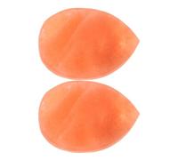 Beaupretty 2pcs Natural Himalayan Salt Soap Heart Leaf Shape Body Scrub Bar Natural Deodorant Stone for Spa Massage Relaxation Skin Care