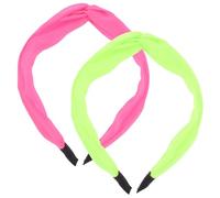 Beaupretty 2pcs Neon Headband for Women Green Fluorescent Hair Accessories for Carnival Birthday Party Stage Performances