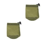 Beaupretty 2pcs Nylon Travel Storage Bags Drawstring Laundry Bags for Camping Hiking Emergency Raincoat Water Resistant Compression Sack