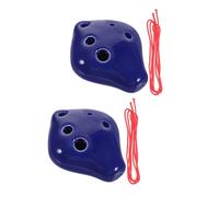 Beaupretty 2pcs Ocarina C Key Ceramic Small Musical Instrument for Beginner Fun Music Class Party Activity Small Ocarinas