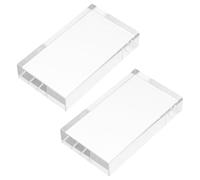 Beaupretty 2pcs Optical Glass Prism Lens Rectangular Convex Concave Physics Optics Teaching Tools for Science Experiments Classroom Spectral Analysis and Laboratory Use